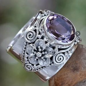 Vintage Style Amethyst Ring